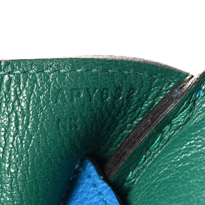 Hermes Togo Verso Birkin 30 Bleu Zanzibar Malachite 7 of 12