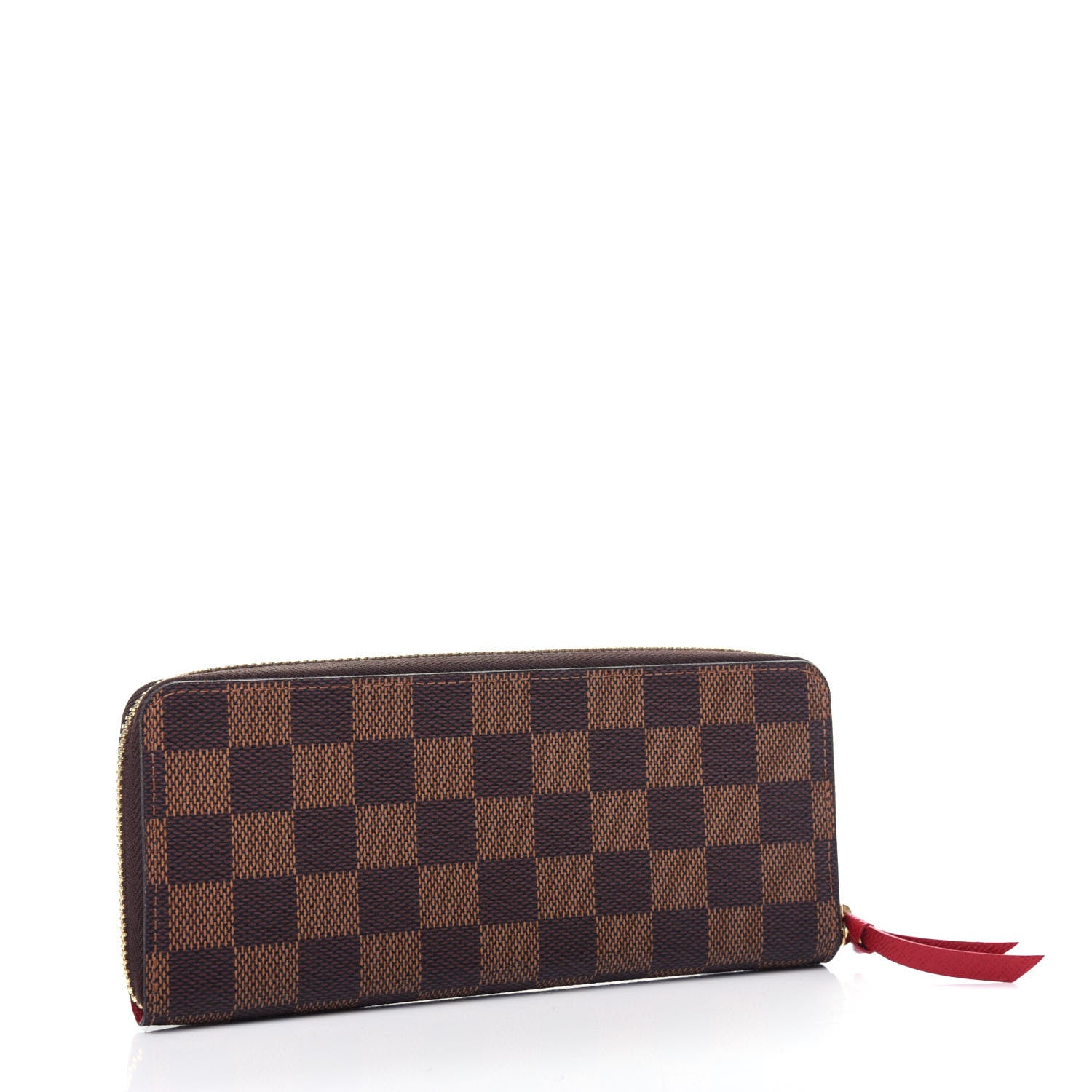 Louis Vuitton Damier Ebene Clemence Wallet Cherry 3 of 8