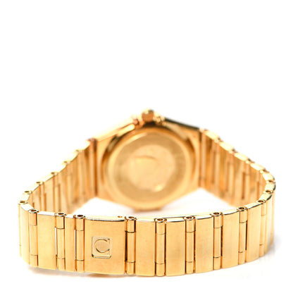 Omega 18K Yellow Gold Mother of Pearl 22mm Constellation My Choice Quartz Watch 1161.71.00 3 of 5
