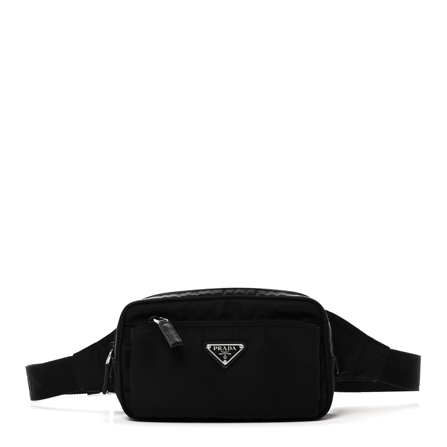 Prada Tessuto Nylon Belt Bag Black 1 of 9