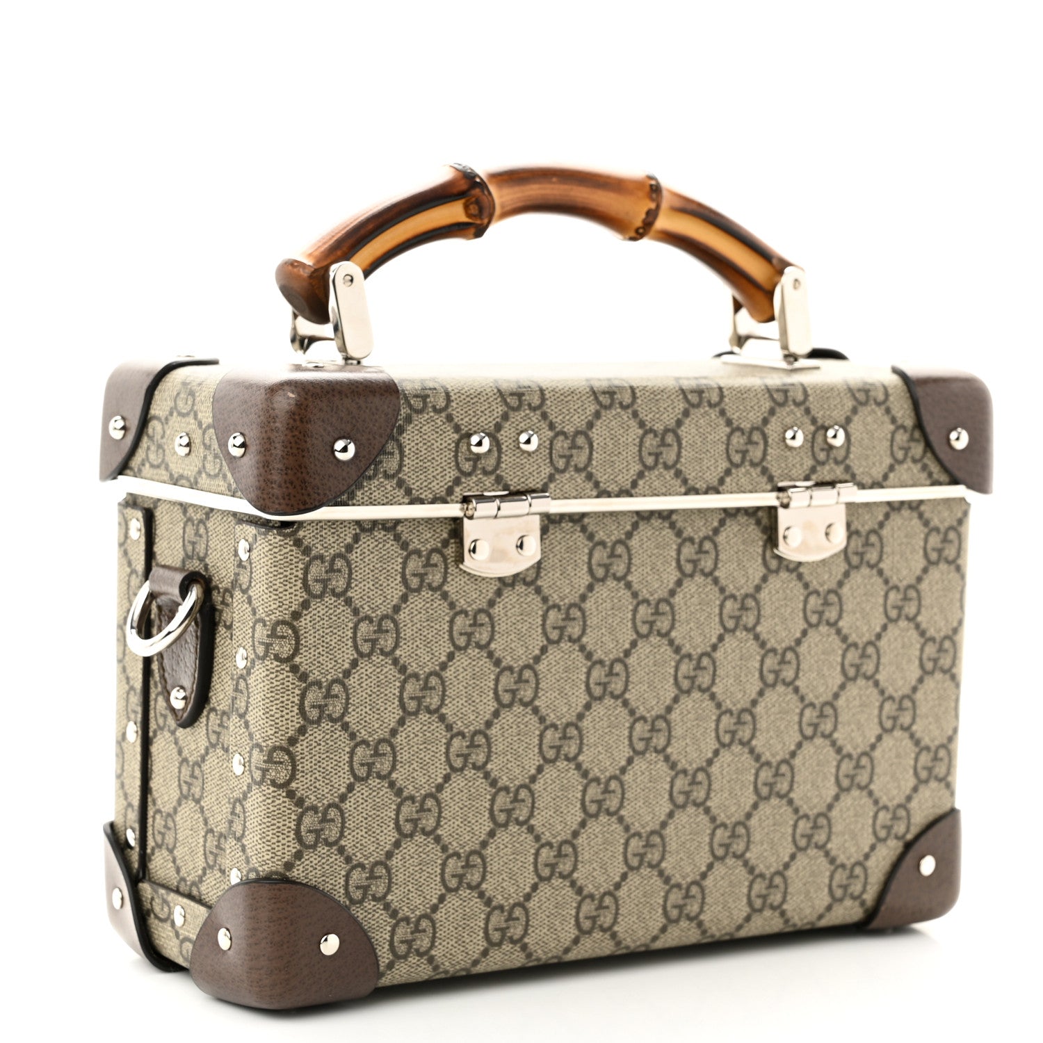 Gucci GG Supreme Monogram Globe-Trotter Beauty Case Brown 2 of 9