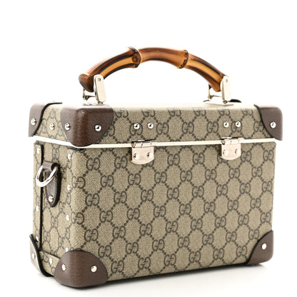 Gucci GG Supreme Monogram Globe-Trotter Beauty Case Brown 2 of 9