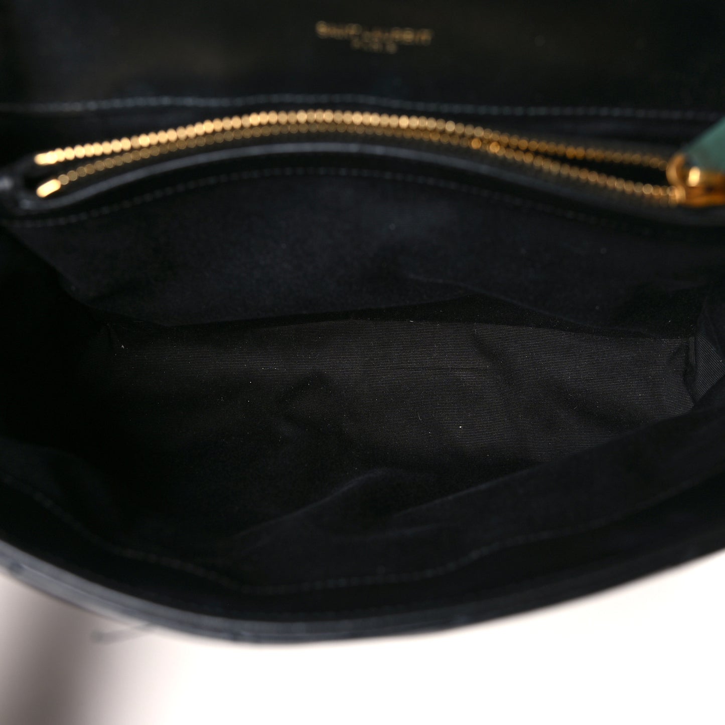 Calfskin Y Quilted Monogram Medium Loulou Chain Satchel Black