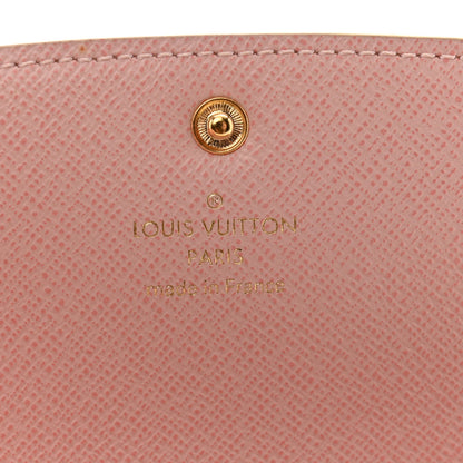 Louis Vuitton Damier Azur Emilie Wallet Rose Ballerine 6 of 11