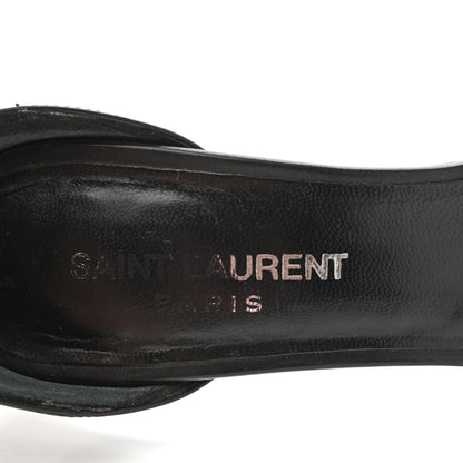 Saint Laurent Calfskin Jane 110 Ankle Strap Sandals 36.5 Black 11 of 11