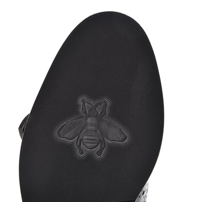 Gucci Calfskin Queercore Brogue Knee High Boots 39.5 Black 7 of 9