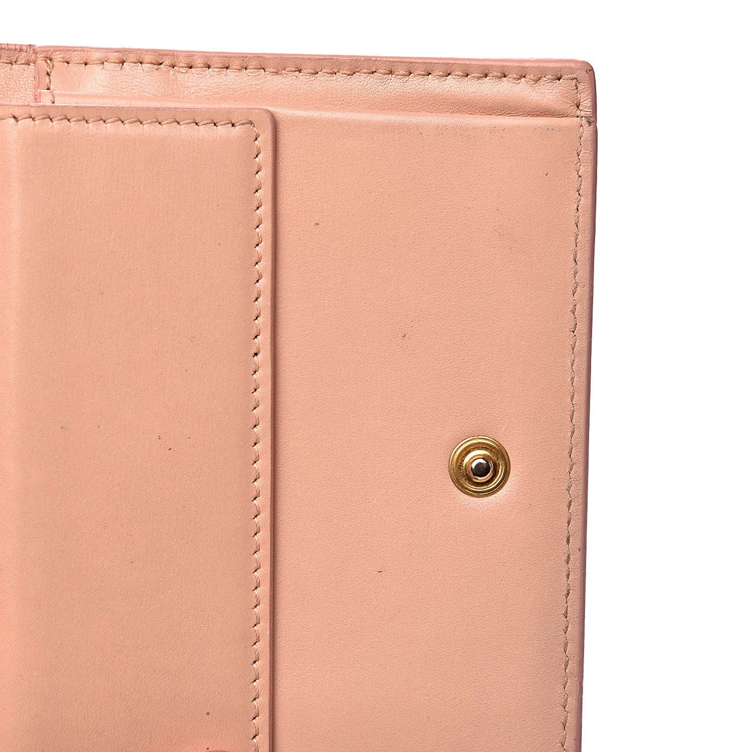 Saint Laurent Calfskin Trifold Wallet Pale Pink 9 of 11