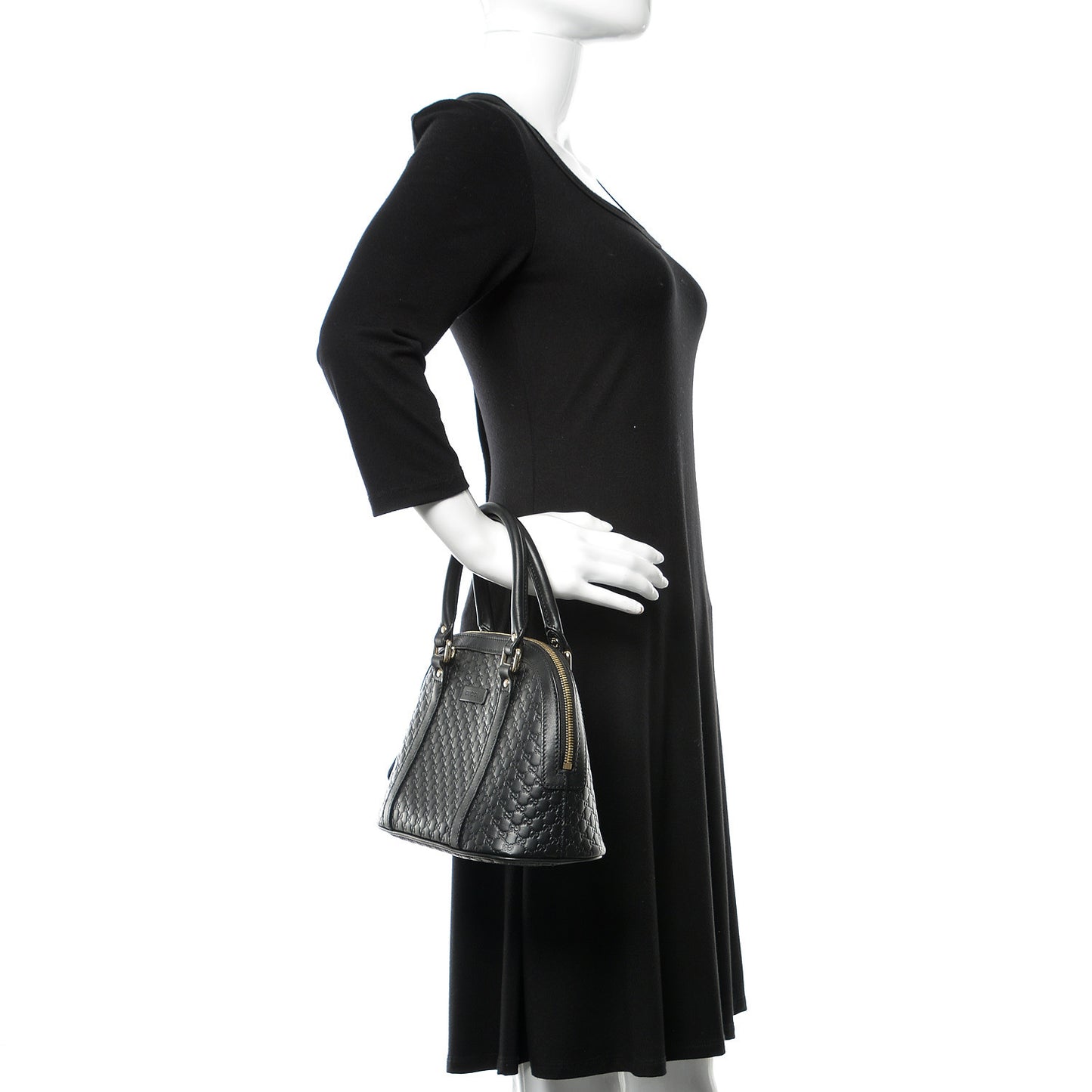 Microguccissima Mini Dome Bag Black