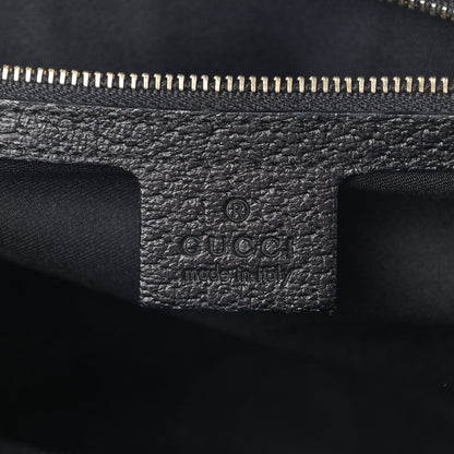 Gucci Monogram Medium Horsebit Nail Dome Bag Black 7 of 11