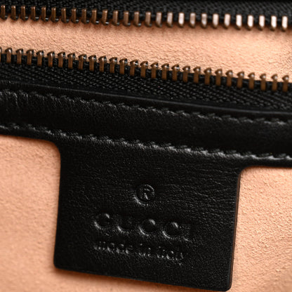 Gucci Calfskin Matelasse Small GG Marmont Shoulder Bag Black 6 of 11