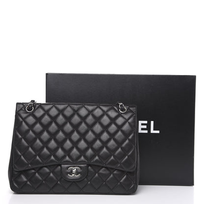 Chanel Lambskin Quilted Maxi Single Flap Black 20 of 20