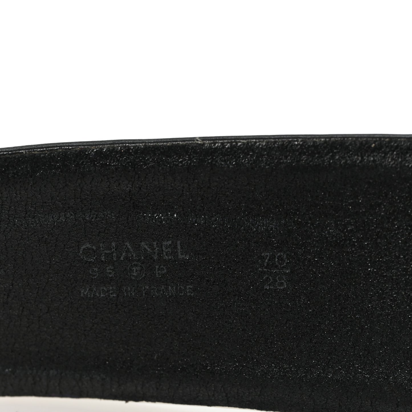 Calfskin Logo Belt 70 28 Black White