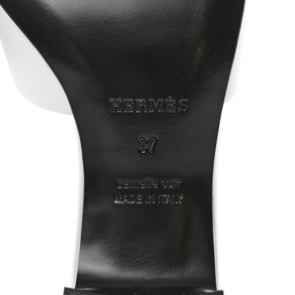 Hermes Calfskin Dreamy Sandals 37 White 6 of 11