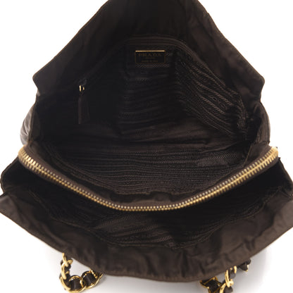 Prada Tessuto Nylon Catena Shoulder Bag Ebano 5 of 11