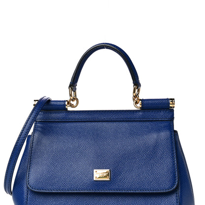 Dolce & Gabbana Dauphine Small Miss Sicily Satchel Bleuette Scuro 7 of 10