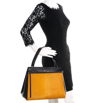 Celine Pony Hair Medium Edge Shoulder Bag Mustard 2 of 10