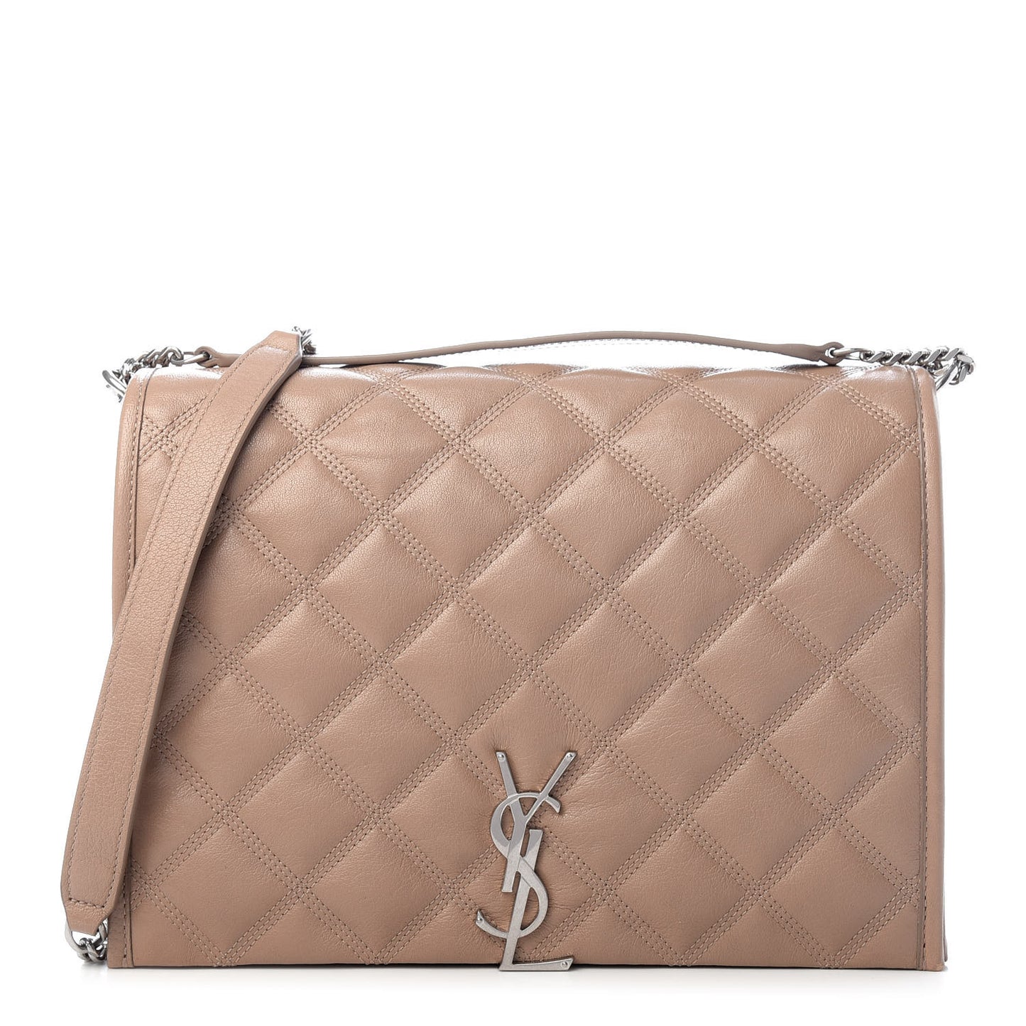 Lambskin Quilted Small Becky Chain Bag Gold Sand