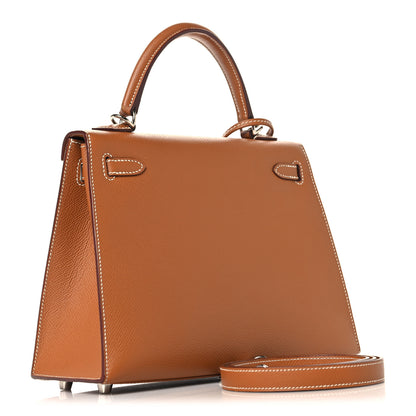 Hermes Epsom Kelly Sellier 25 Gold 3 of 12