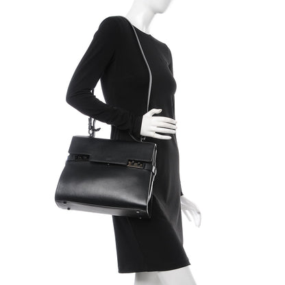 Delvaux Smooth Calfskin GM Tempete Satchel Black 2 of 8