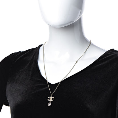 Chanel Enamel CC Drop Necklace Gold 2 of 4
