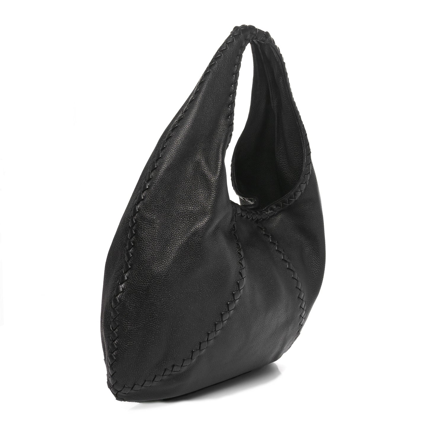 Cervo Deerskin Large Hobo Black
