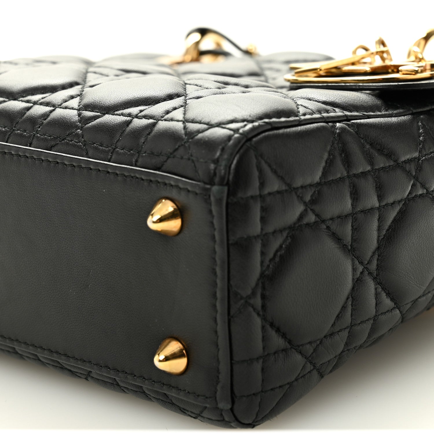 Christian Dior Lambskin Cannage Small Jeweled Lady Dior Black Christian Dior Lambskin Cannage Small Jeweled Lady Dior Black