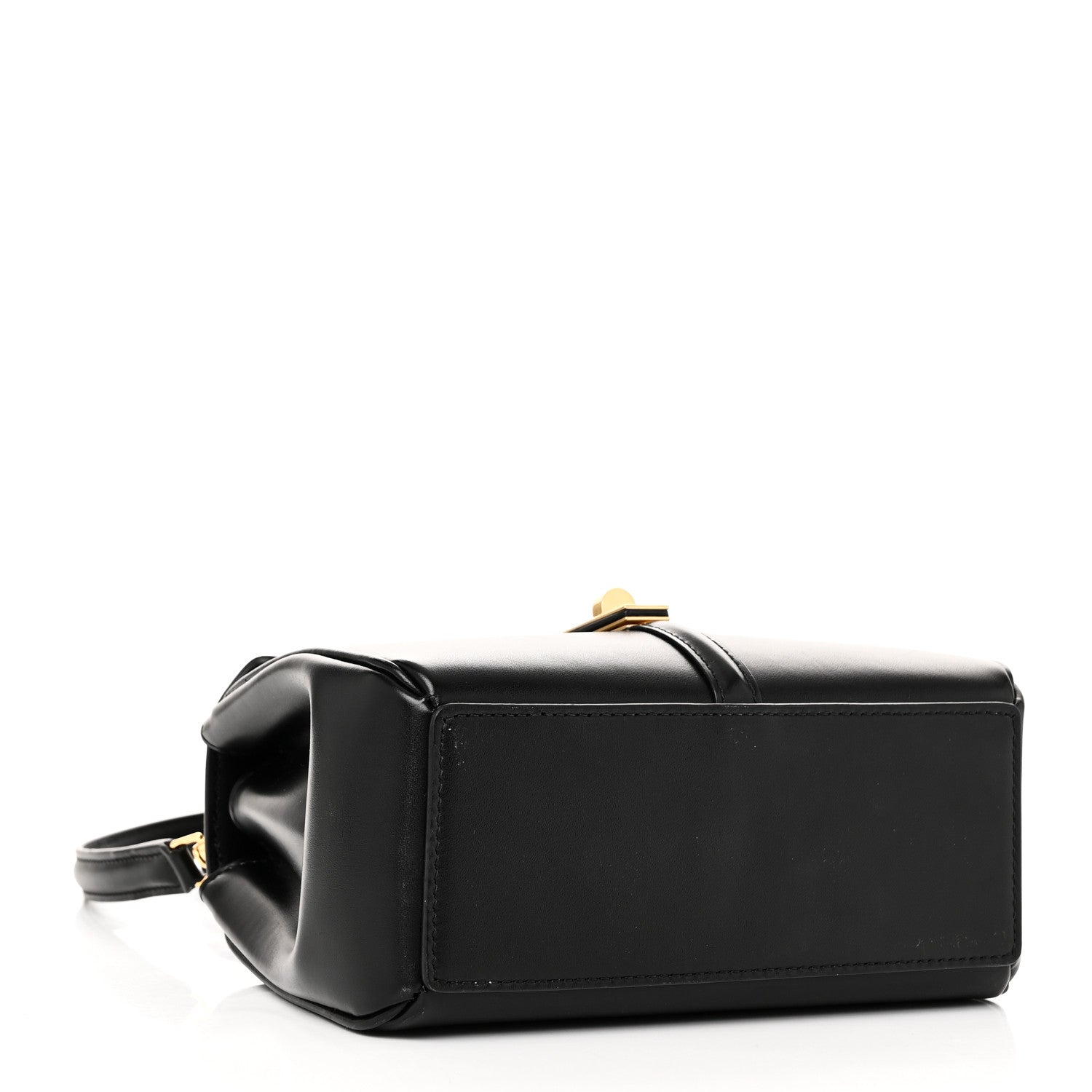 Celine Satinated Calfskin Mini 16 Top Handle Bag Black 4 of 11