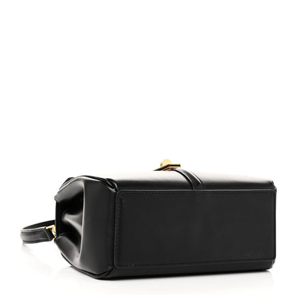 Celine Satinated Calfskin Mini 16 Top Handle Bag Black 4 of 11