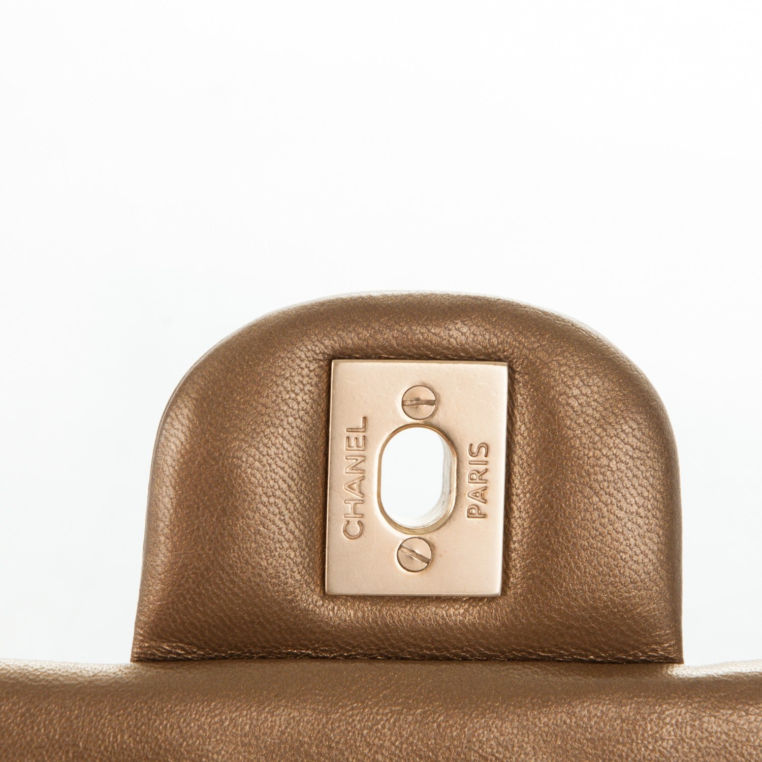 Chanel Metallic Lambskin Quilted Mini Rectangular Flap Gold 9 of 10