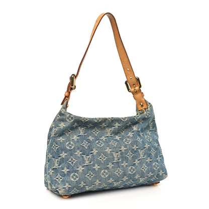Louis Vuitton Monogram Denim Baggy PM Blue 2 of 10