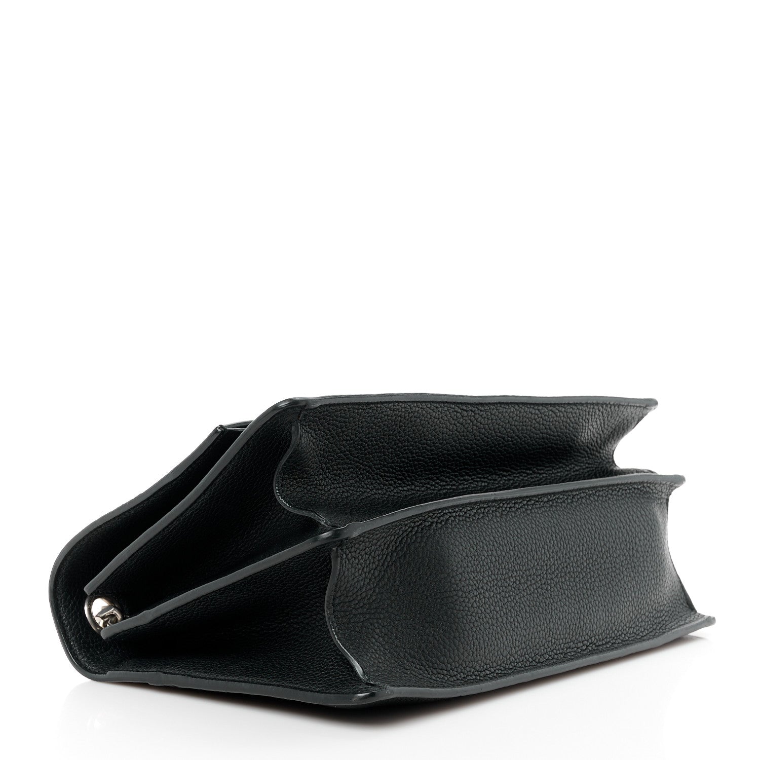 Saint Laurent SAINT LAURENT Grained Calfskin Medium Monogram Sunset Crossbody Black 3 of 11