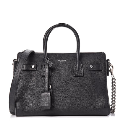 Saint Laurent Grained Calfskin Baby Supple Sac De Jour Black 1 of 11