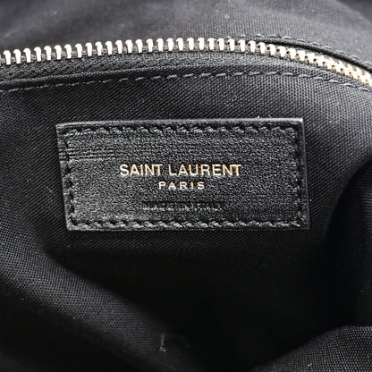 Saint Laurent Lambskin Small Amalia Hobo Black 6 of 10