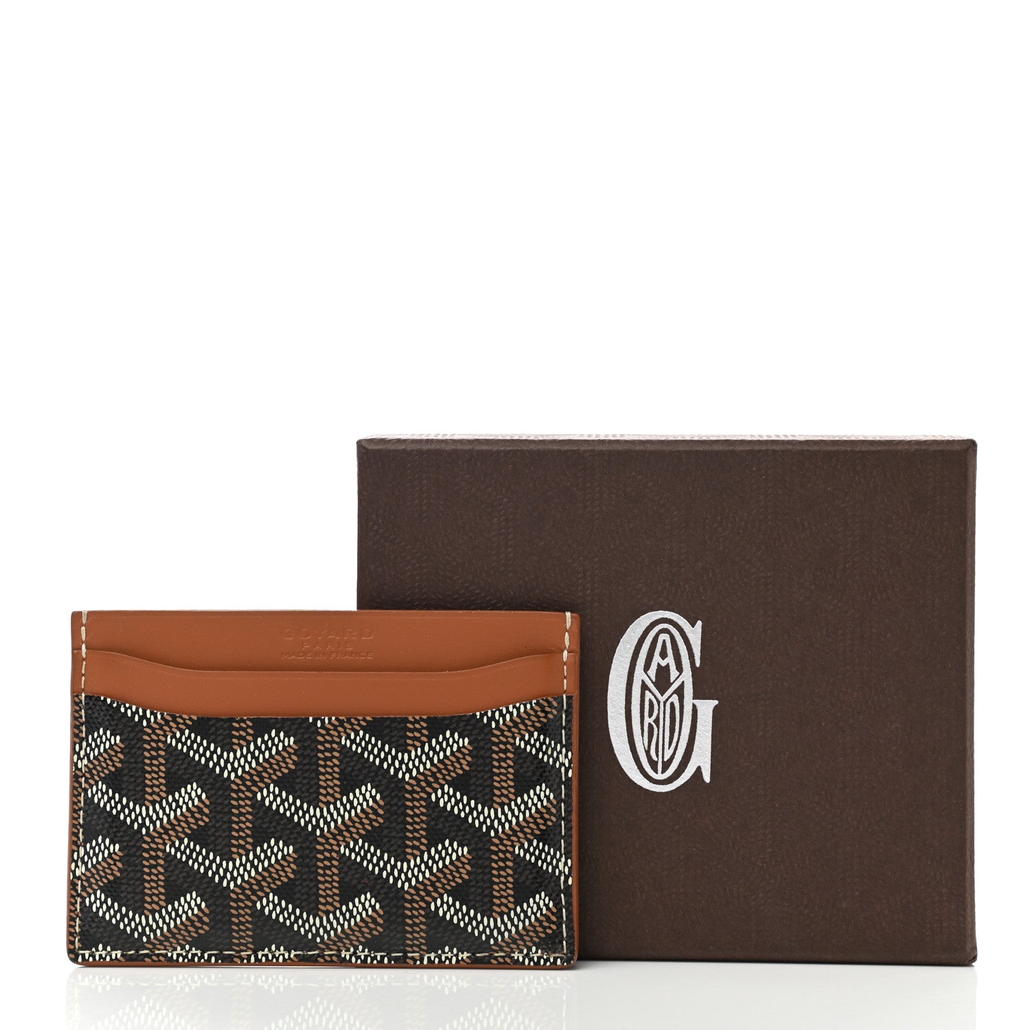 Goyard Goyardine Saint Sulpice Card Holder Black Gold 7 of 7