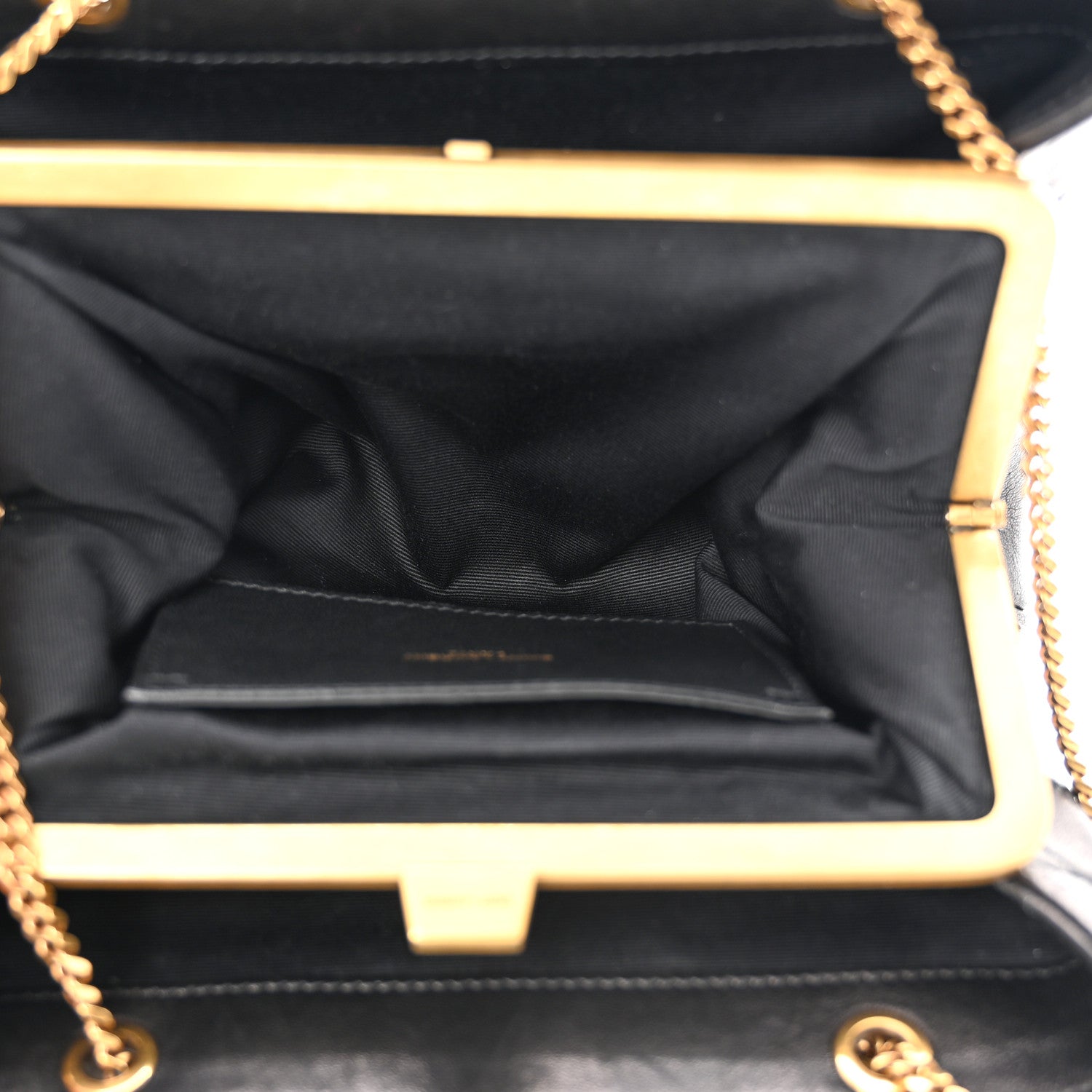 Saint Laurent Lambskin Quilted Melody Chain Bag Black 5 of 10