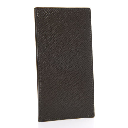 Celine Grained Calfskin Compact Card Holder Khaki 3 of 7