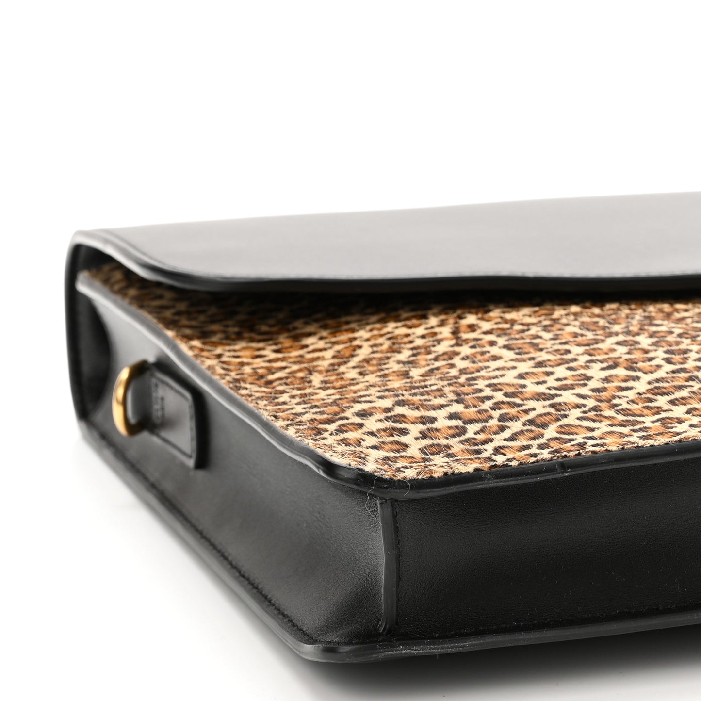 Calfskin Cartable Pony Hair Small Briefcase Black
