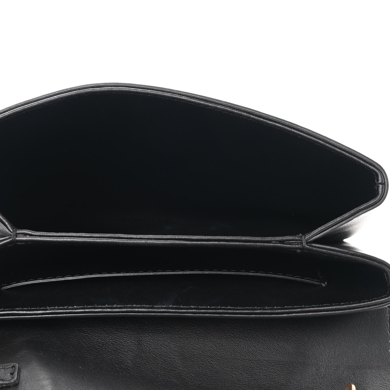 Versace Vitello Studded Virtus Chain Clutch Black 4 of 7