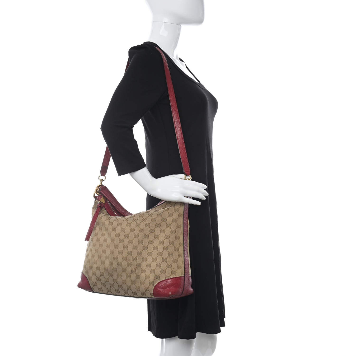 Gucci Monogram Small Miss GG Hobo Red 2 of 13