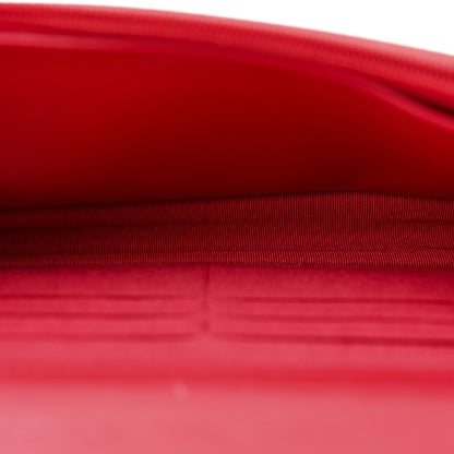 Chanel Lambskin Quilted Wallet On Chain WOC Red 4 of 18