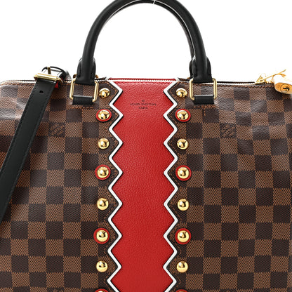 Louis Vuitton Damier Ebene Karakoram Speedy Bandouliere 30 8 of 10