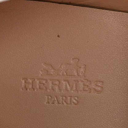 Hermes Goatskin Womens Royal Loafers 37 Multicolor White 8 of 9