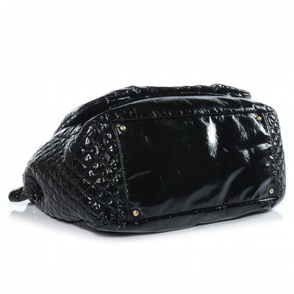 Chanel Vinyl Rock and Chain XL Flap Black 4 of 7