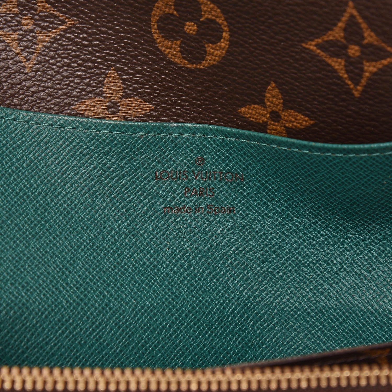 Louis Vuitton Monogram Emilie Wallet Vert 6 of 9
