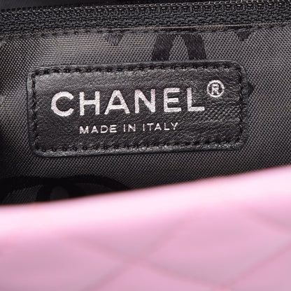 Chanel Calfskin Quilted Medium Cambon Tote Pink Black 7 of 12
