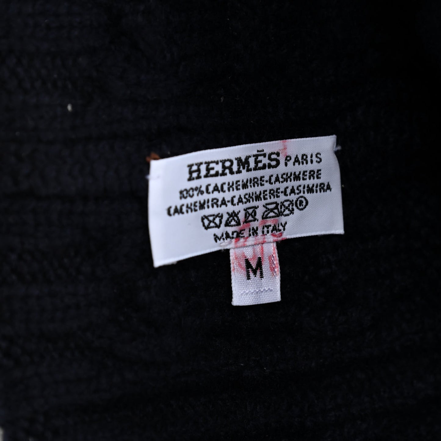 Cashmere Beanie Hat M Marine