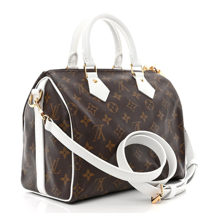 Louis Vuitton Monogram LV Match Speedy Bandouliere 25 White 3 of 9