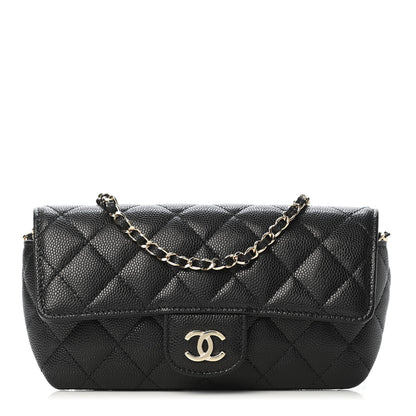 Chanel Caviar Quilted Glasses Case With Chain Black 1 of 4