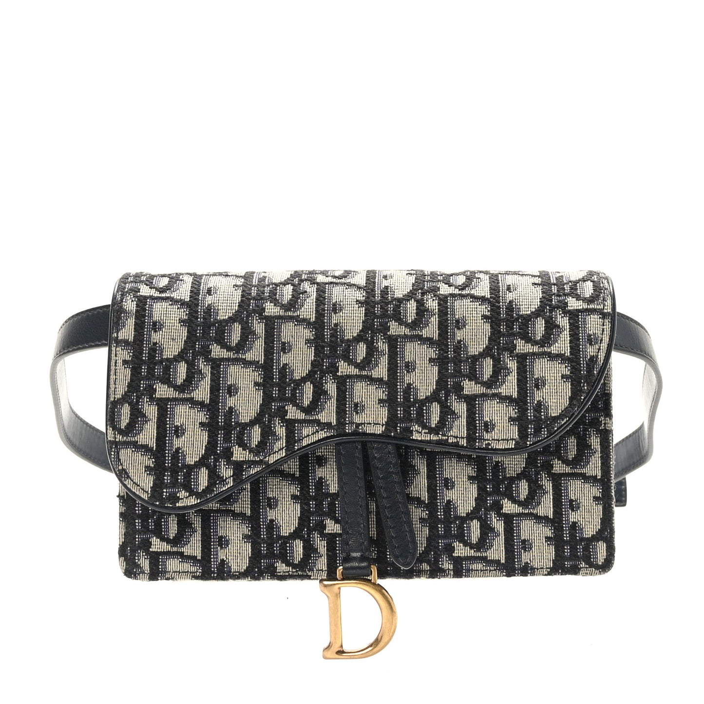Oblique Saddle Belt Bag Blue