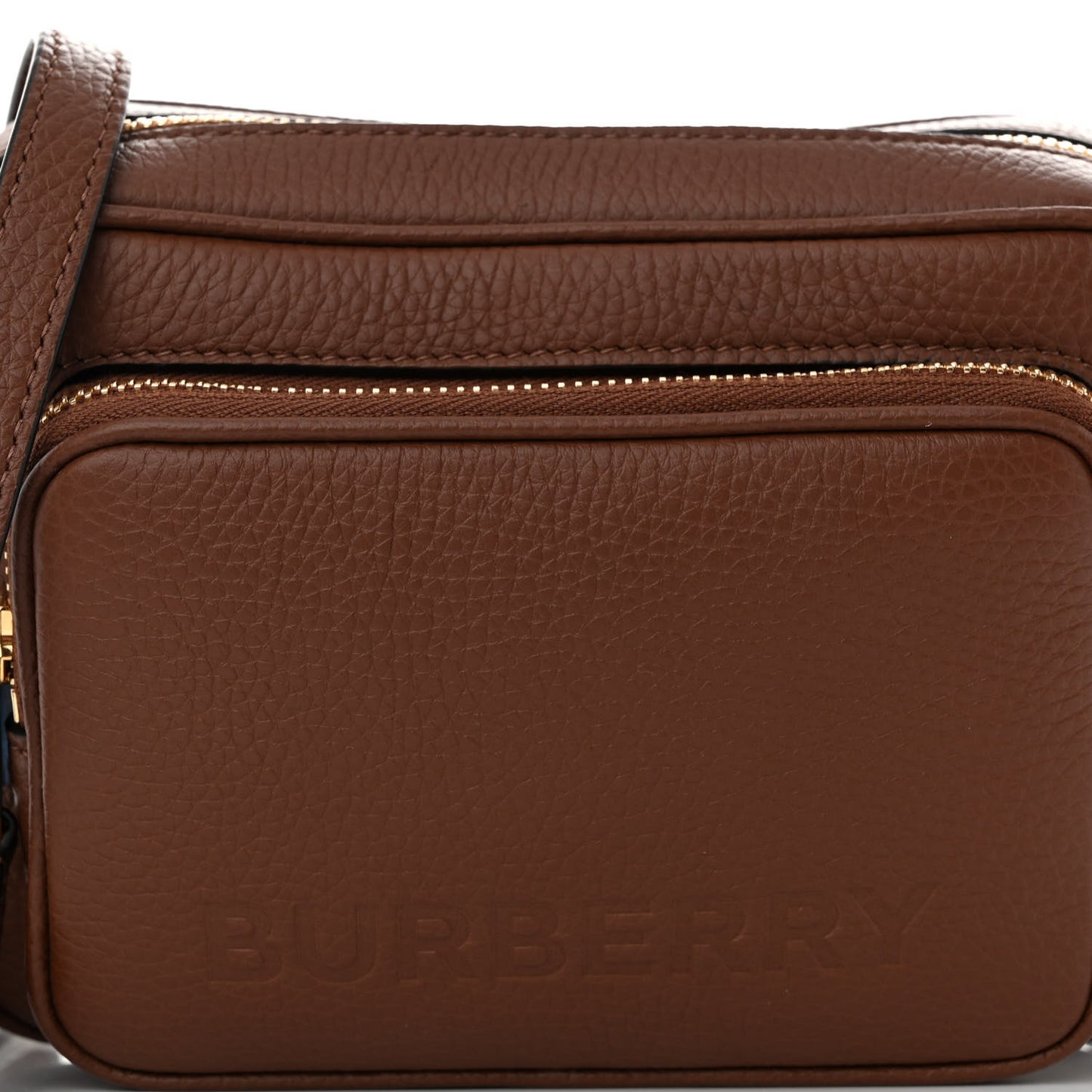 Grained Calfskin Small Camera Bag Tan